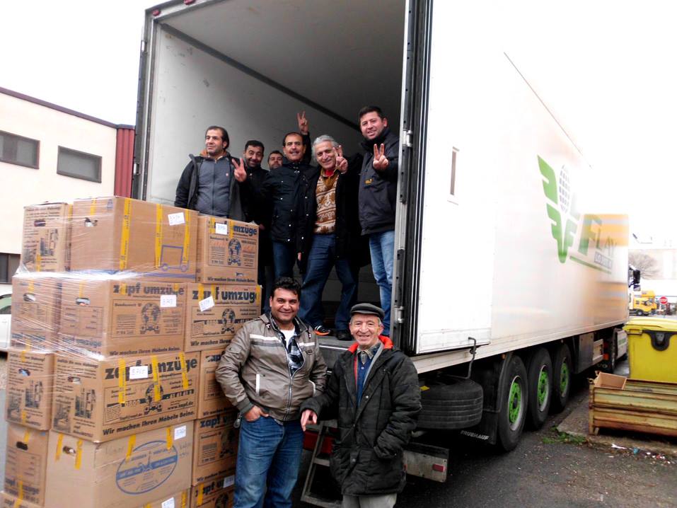 Zweiter LKW ist fertig.